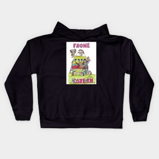 German Happy Easter Kids Hoodie